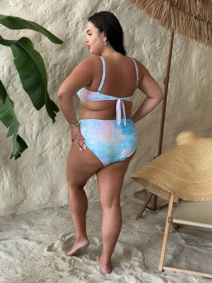 Купальник PLUS SIZE оригінального крою із перлинами | Зображення 1