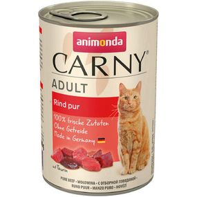 Вологий корм для дорослих котів Animonda Carny Adult яловичина 400 г (4017721837231)