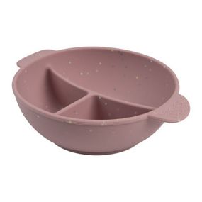 Тарелка детская Canpol babies DOTS силиконовая на присоске с секциями (51/403_pin)