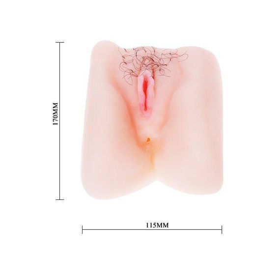 Мастурбатор Вагіна і анус з вібрацією BM-009026 Sex Aura | Зображення 5