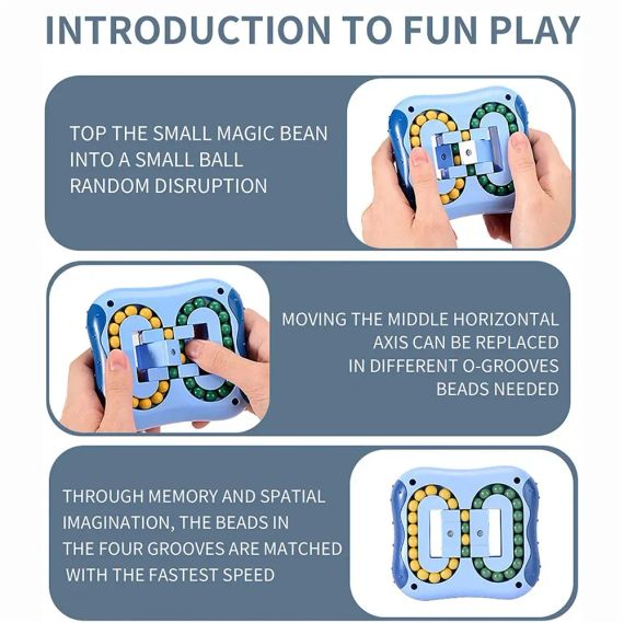 Кубик для снятия стресса детский вращающийся Топ шар | Зображення 6