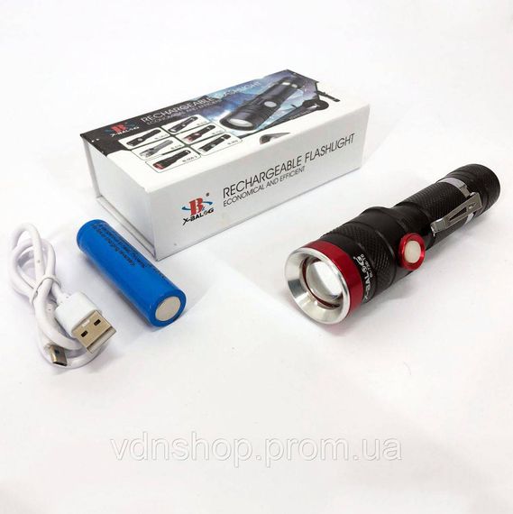 Фонарь супер яркий, Сильный фонарик, Ручной светильник с мощным лучом, Мощный фонарь для рыбалки ND-61 | Зображення 1