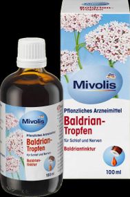 Краплі з валеріаною "Mivolis" для заспокоєння нервової системи та покращення сну, 100 мл. — натуральний засіб проти стресу