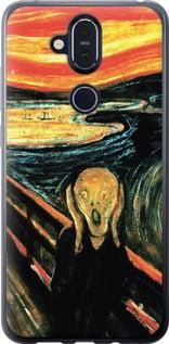 Чохол на Nokia 8.1 Крик Мунка із силікону FCh_036388