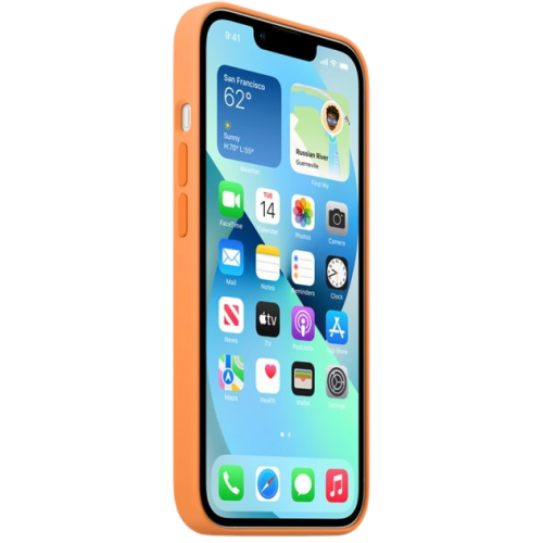 Apple MagSafe Silicone Case для iPhone 13 Marigold | Зображення 1