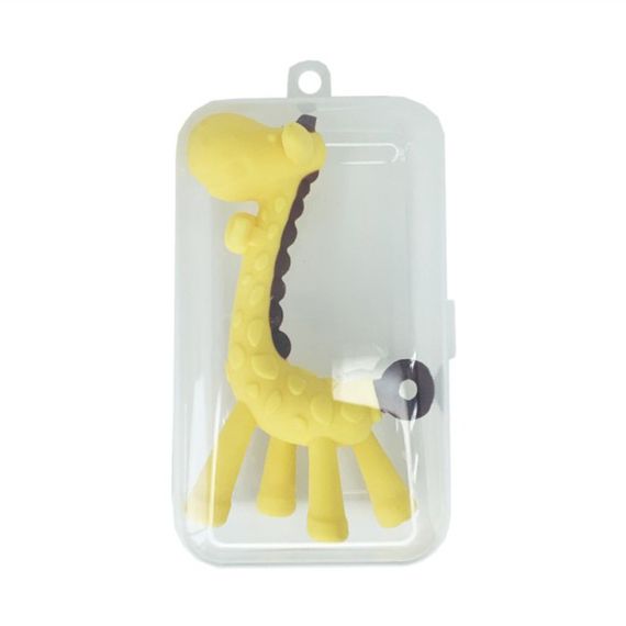 Силіконовий прорізувач "Жираф" MGZ-0416(Yellow) в футлярі | Зображення 2