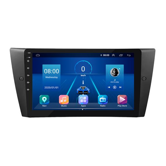 магнітола Lesko для BMW 3 серии V (E90/E91/E92/E93) Рестайлинг 2008-2013 екран 9" 6/128Gb 4G Wi-Fi GPS Top БМВ