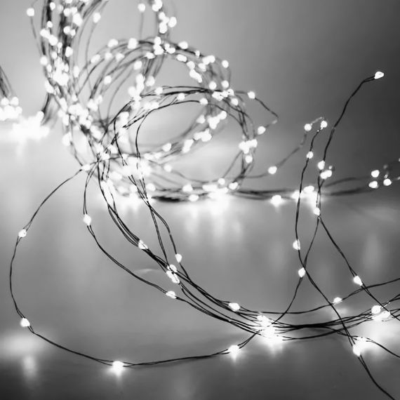 Гирлянда светодиодная конский хвост GarlandoPro 200LED Роса 2м 10 линий Белый 1733011W | Зображення 1
