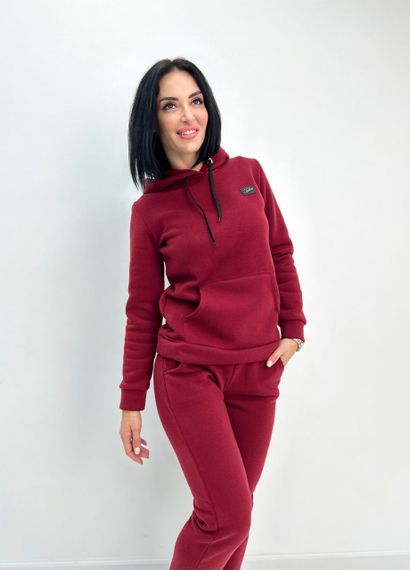 Спортивний костюм жіночий тринитка фліс 50-52 марсала 1128