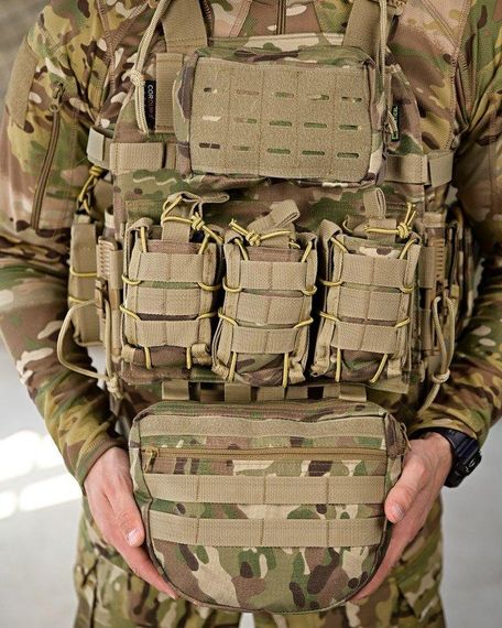 Плитоноска 4 точки швидкий скидання stragen мультикам з рюкзаком ПП 7909 | Зображення 4