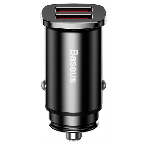 АЗП Baseus Square Metal QC3.0 30W (2USB-A) (CCALL-DS) Чорний | Зображення 2