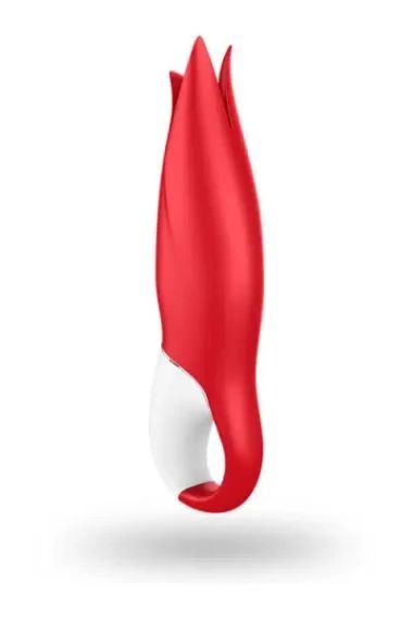 Вібратор у формі Квітки з м'якими пелюстками Satisfyer Vibes Power Flower, червоний Sex Aura | Зображення 4