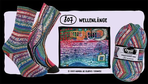 Пряжа для шкарпеток Opal Sockenwolle, серия Hundertwasser, 4053 | Зображення 1