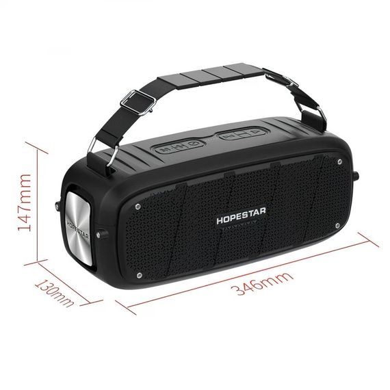 Портативная колонка XPRO A20 55Вт с микрофоном  USB, AUX, FM, Bluetooth черная (A20)