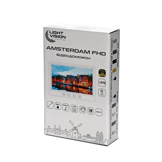 Видеодомофон Light Vision AMSTERDAM FHD GRAY | Зображення 6