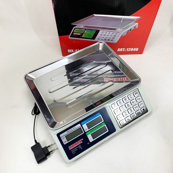 Ваги торговельні електронні з лічильником ціни на 50кг Matarix MX-414 | Зображення 3