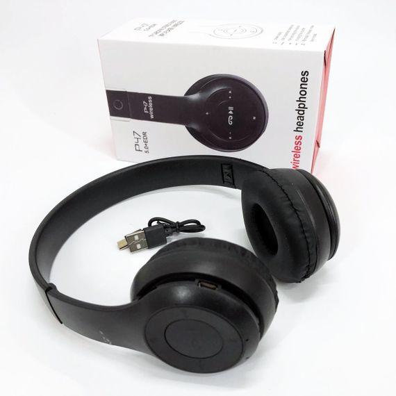 Блютуз навушники з мікрофоном для телефона Headset P47, Хороші бездротові бюджетні навушники TV-38 | Зображення 8