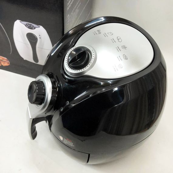 Аерофритниця Мультипіч Аерогриль Domotec MS-3220 1300 Вт 4,5 л Безмасляна з Таймером. Колір: чорний | Зображення 7