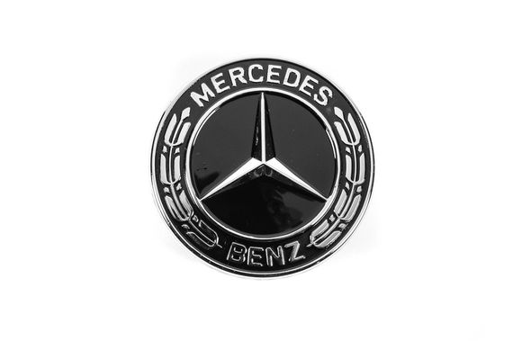 Заглушка вместо эмблемы на капот Mercedes (черная, 57мм) для Тюнинг Mercedes | Зображення 1