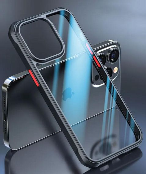 Протиударний бампер чохол Primolux Refraction Case для смартфона Apple iPhone 13 Pro - Black | Зображення 3