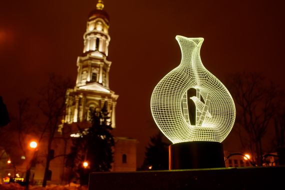 Змінна пластина для 3D світильників "Птах у клітці" 3DTOYSLAMP | Зображення 1