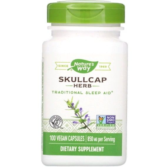 Комплекс для сну Nature's Way Scullcap Herb 425 mg 100 Veg Caps NWY-16900