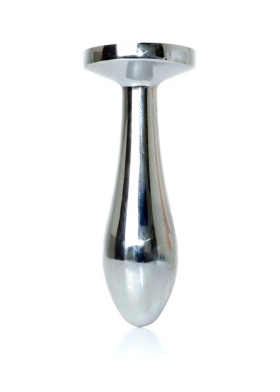 Анальна пробка - Jewellery Silver Plug Clear S | Зображення 5