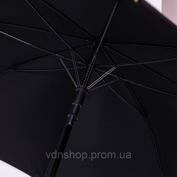 Класична парасолька-тростина напівавтомат з поліестеру 8 спиць діаметр 124 см Чорна HP-23-6B | Зображення 5