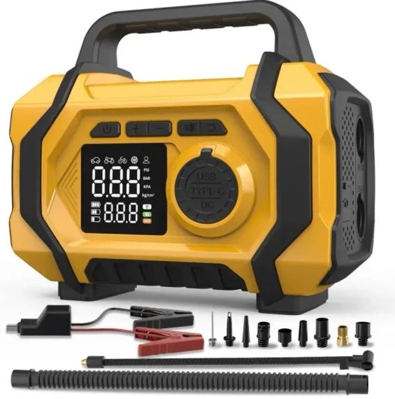 Компресор портативний / Міні-компресор для авто ATJ-201 | Зображення 1