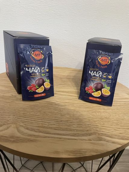 Концентрат напою безалкогольного «чай малина з маракуєю» Meal time 12шт*50г