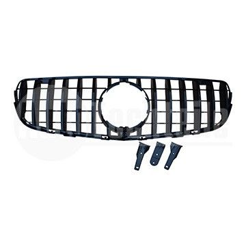 Решетка радиатора Mercedes Benz X253 15-18 (глянц. чёрная) GTR, AutoTechteile, 130 8871, 130 8869