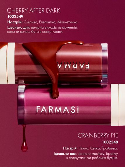 Блеск для губ Farmasi Royal Cherry Cranberry pie 8 мл | Зображення 2