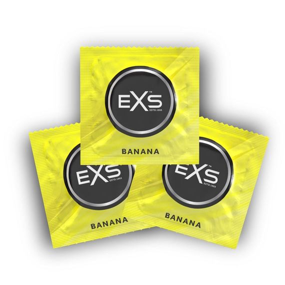 Презервативи Exs Banana зі смаком банана, стандартного розміру (ціна за 5 шт.) | Зображення 1