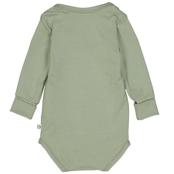 Дитяче боді Green Cotton 86 см Оливковий (25111211) | Зображення 1