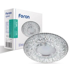 Вбудований світильник Feron CD942 під лампу з підсвіткою прозорий