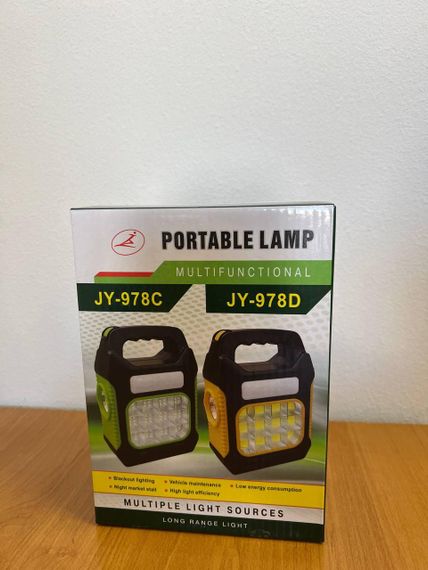 Переносний ліхтарик JY-978B + power bank, Ліхтарик із сонячною панеллю Зелений   знижка | Зображення 7