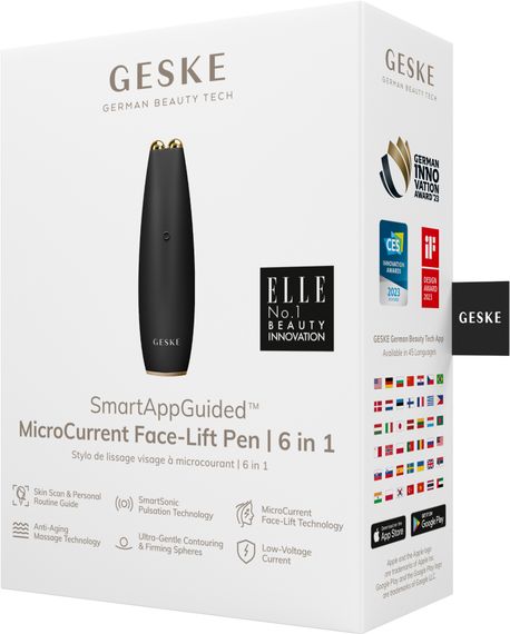 Мікрострумова ручка для підтяжки шкіри обличчя GESKE MicroCurrent Face-Lift Pen 6в1 gray | Зображення 7