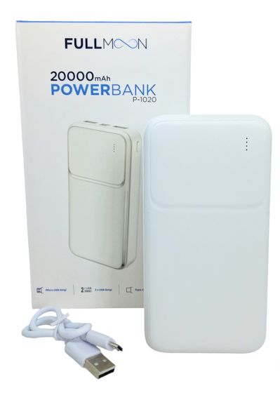 Комплект резервного живлення для роутерів павербанк fullmoon 20000 mAh + кабель 9 V УПС ДБЖ безперебійник UPS | Зображення 1