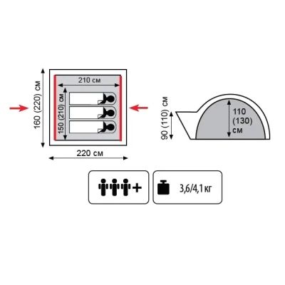 Палатка Tramp Lite Wonder 3 Olive (TLT-006.06-olive) | Зображення 6