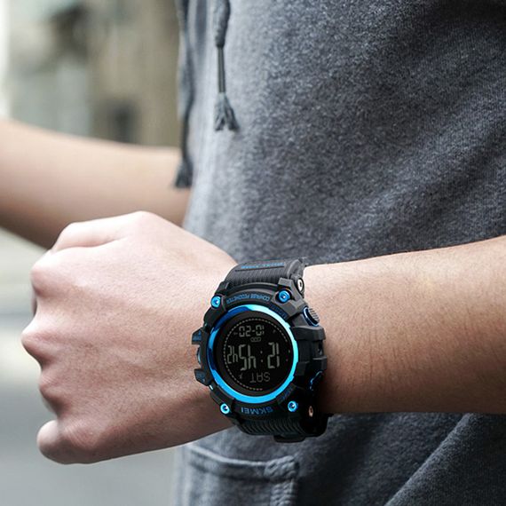 Skmei 1356BU Black-Blue Compass | Зображення 3