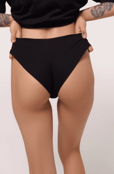 Безшовні трусики сліпи LUNA L5158T бавовна Чорні M | Зображення 3