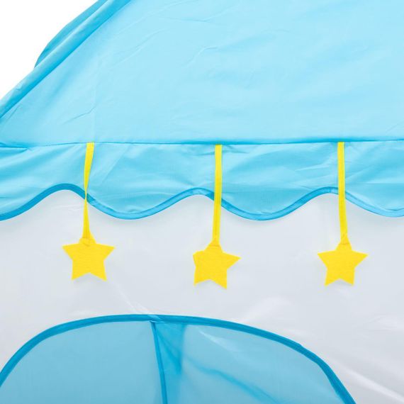 Дитячий ігровий намет будиночок 125×100×120 см намет будиночок для дітей Блакитний HP-S-1NDBL | Зображення 2