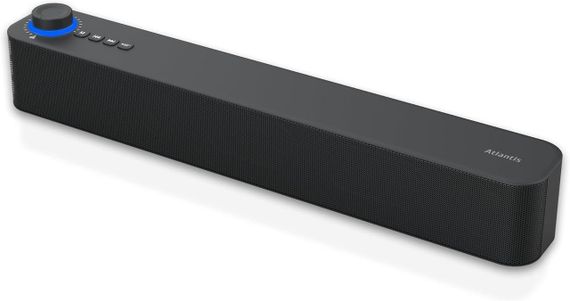 Саундбар Atlantis с Bluetooth 5.3, FM-радио, аккумулятором 2400 мАч портативная колонка для ПК телевизора 20Вт