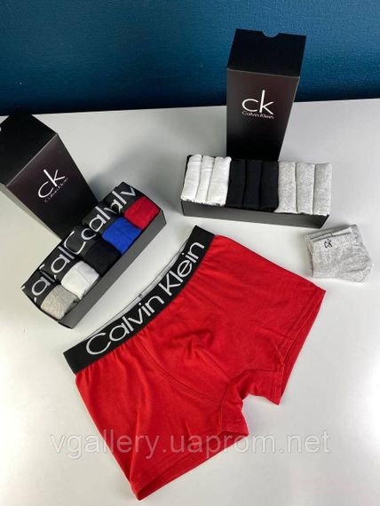 Подарунковий набір чоловічих трусів Calvin Klein Steel в коробці - ціна поштучно  - розмір L | Зображення 7