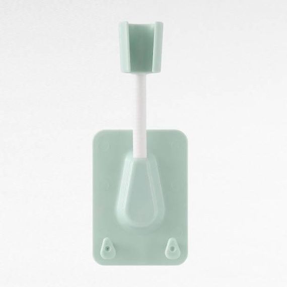 Тримач для душової лійки на присосці Зелений