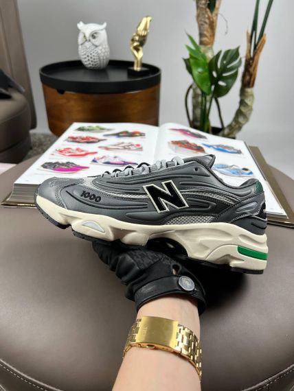 Мужские кроссовки New 1000 Grey White Green весна / літо / осінь A3628 45 28,5-29 см | Зображення 2