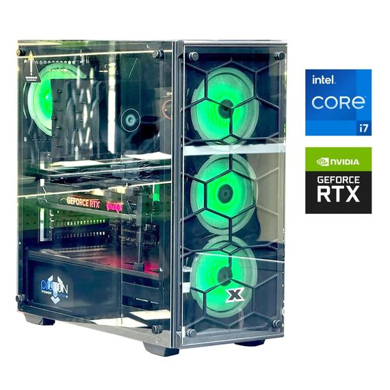 Ігровий ПК MSI Pro Tower / Intel Core i7-13700 (16 (24) ядер по 2.1 - 5.2 GHz) / 32 GB DDR5 / 1000 GB SSD + 1000 GB HDD / nVidia GeForce RTX 4070 Ti, 12 GB GDDR6, 192-bit / 1000W / Win 11 б/в