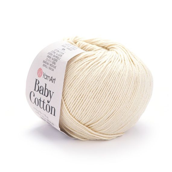 Пряжа YarnArt Baby Cotton No 402 (Ярнарт Бебі Коттон) 50 г / 165 м напівбавовна для дитячих речей та іграшок амігурумі