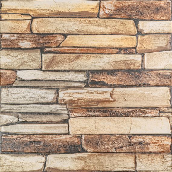 Панель стінова 3D 680х680х4мм Коричневий сланець SW-00002002