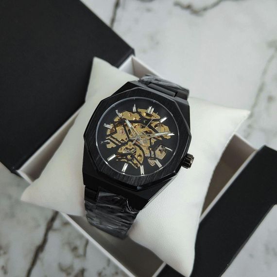 Механические класические мужские часы Forsining 8198 Black | Зображення 1